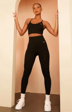 Seamless High Waisted Leggings Black