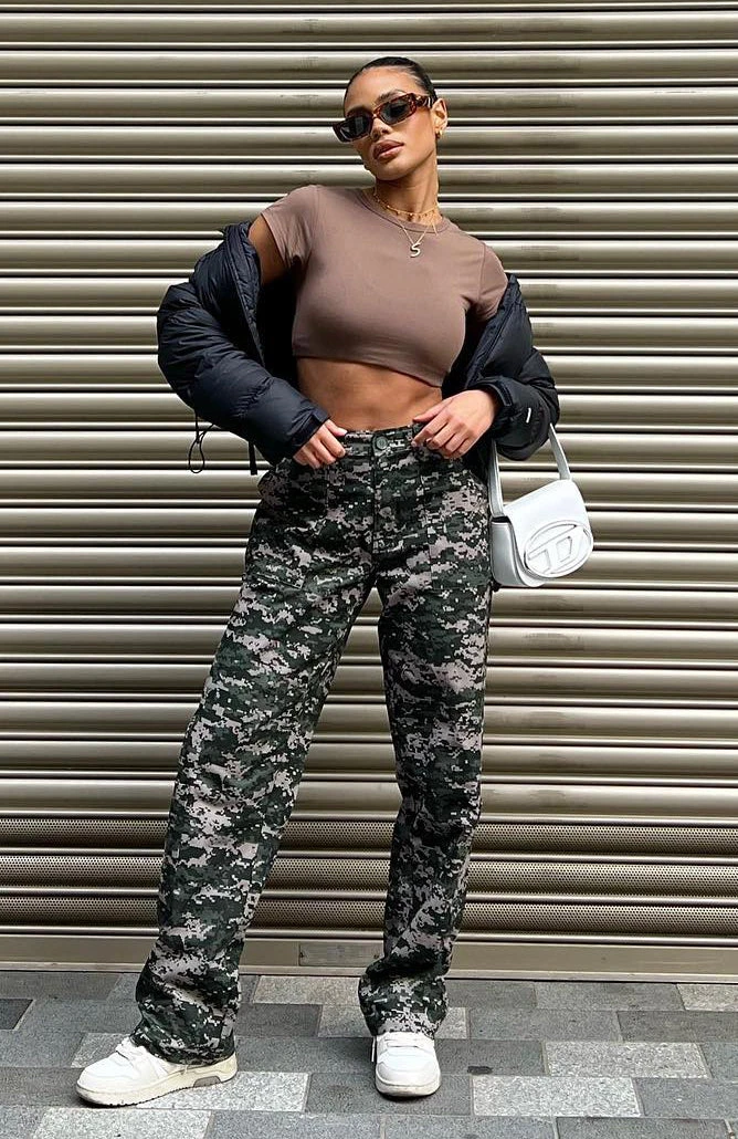 Out To Play Pants Khaki Digital Print - Image 9